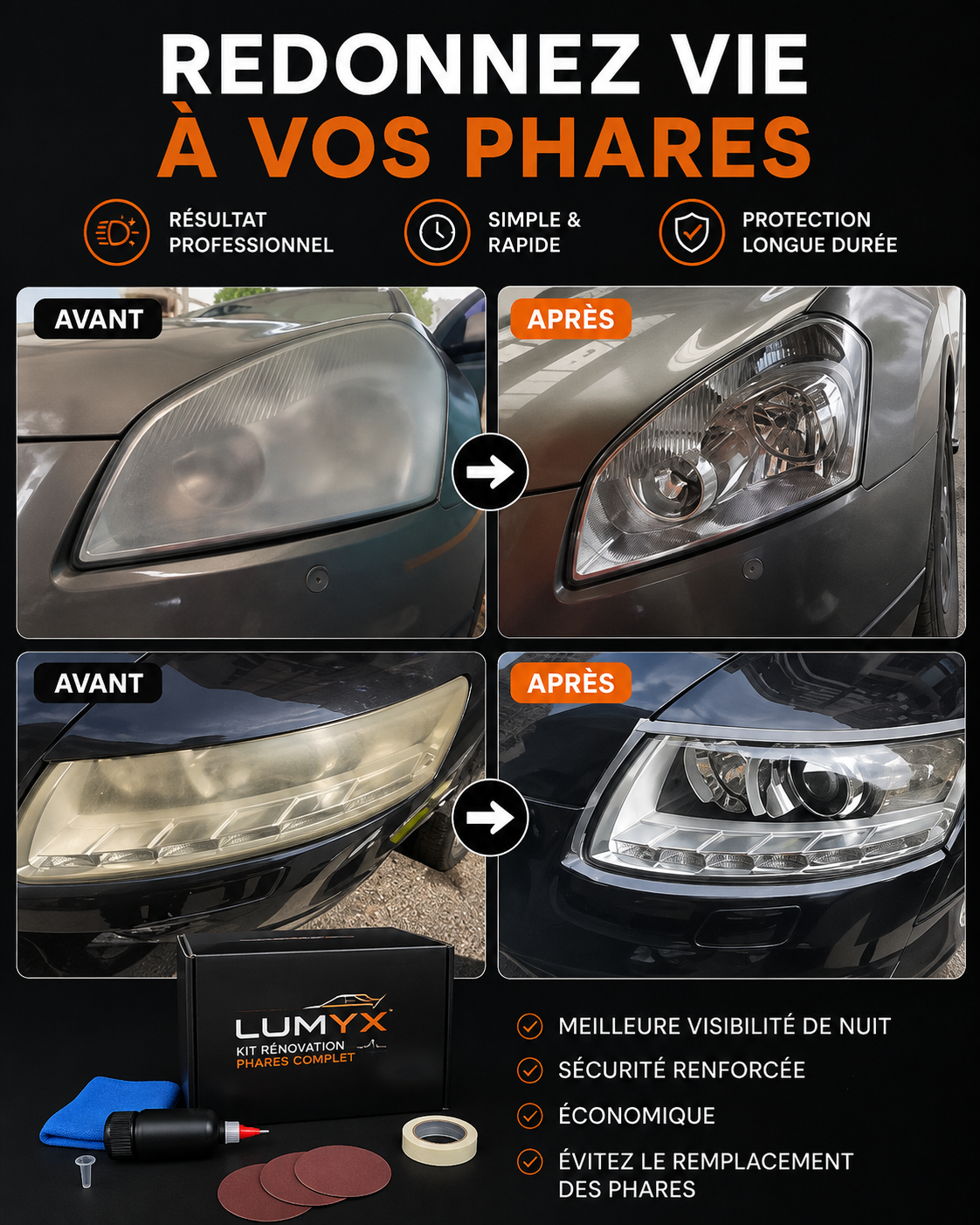 Kit Rénovation Phares LUMYX™